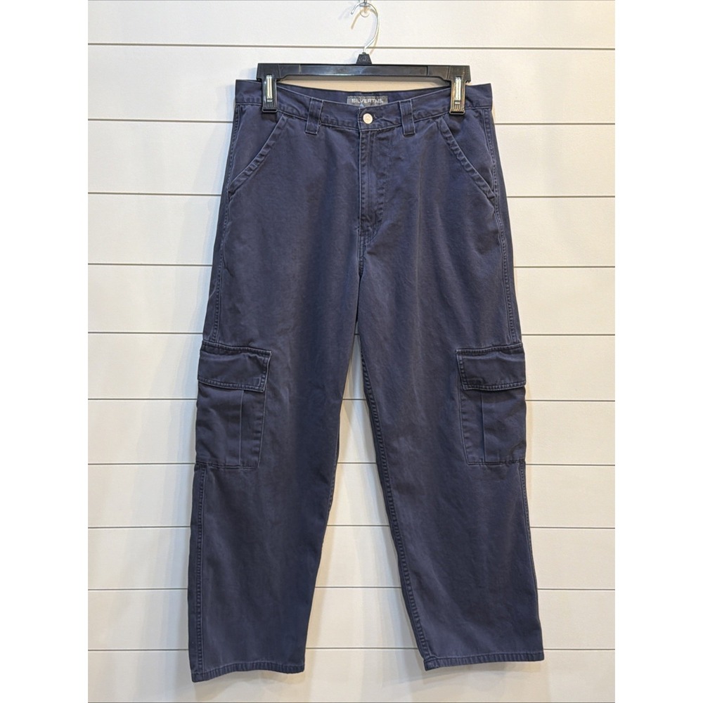 Vintage Levis Silvertab Cargo Pants Mens 34x30 (Fits 33x28) Wide Leg Baggy Y2K